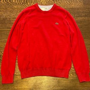 Lacoste - Red Crewneck Sweater